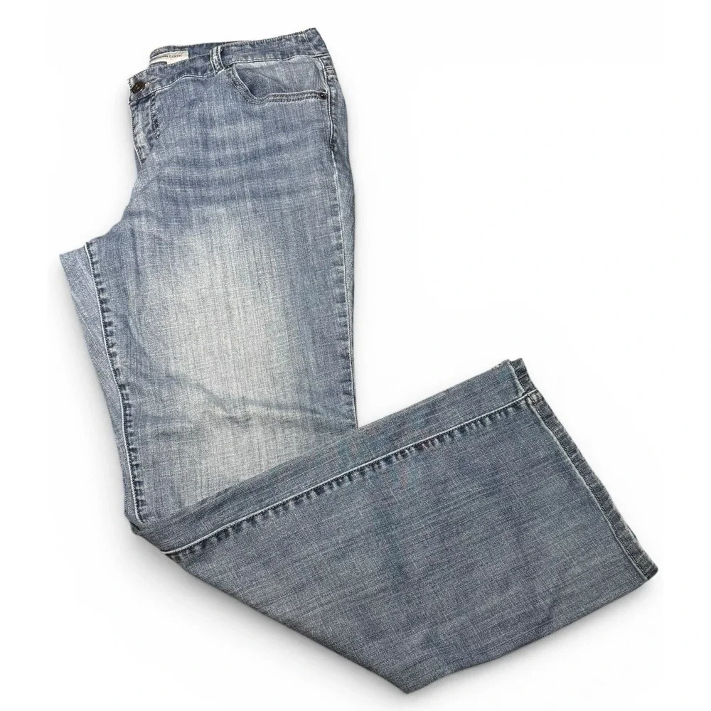 Chico's Platinum Denim Jeans Women's Size 25 Regular Light Wash Bootcut